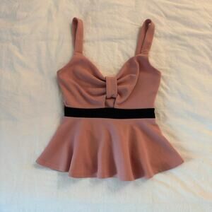 Pink y2k bow babydoll